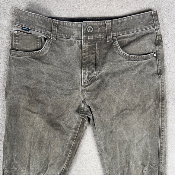 Kuhl‎ Free Ryder Pants Men's 32x34 Gray Vintage Patina Dye Stretch Style 5015 - Picture 2 of 15